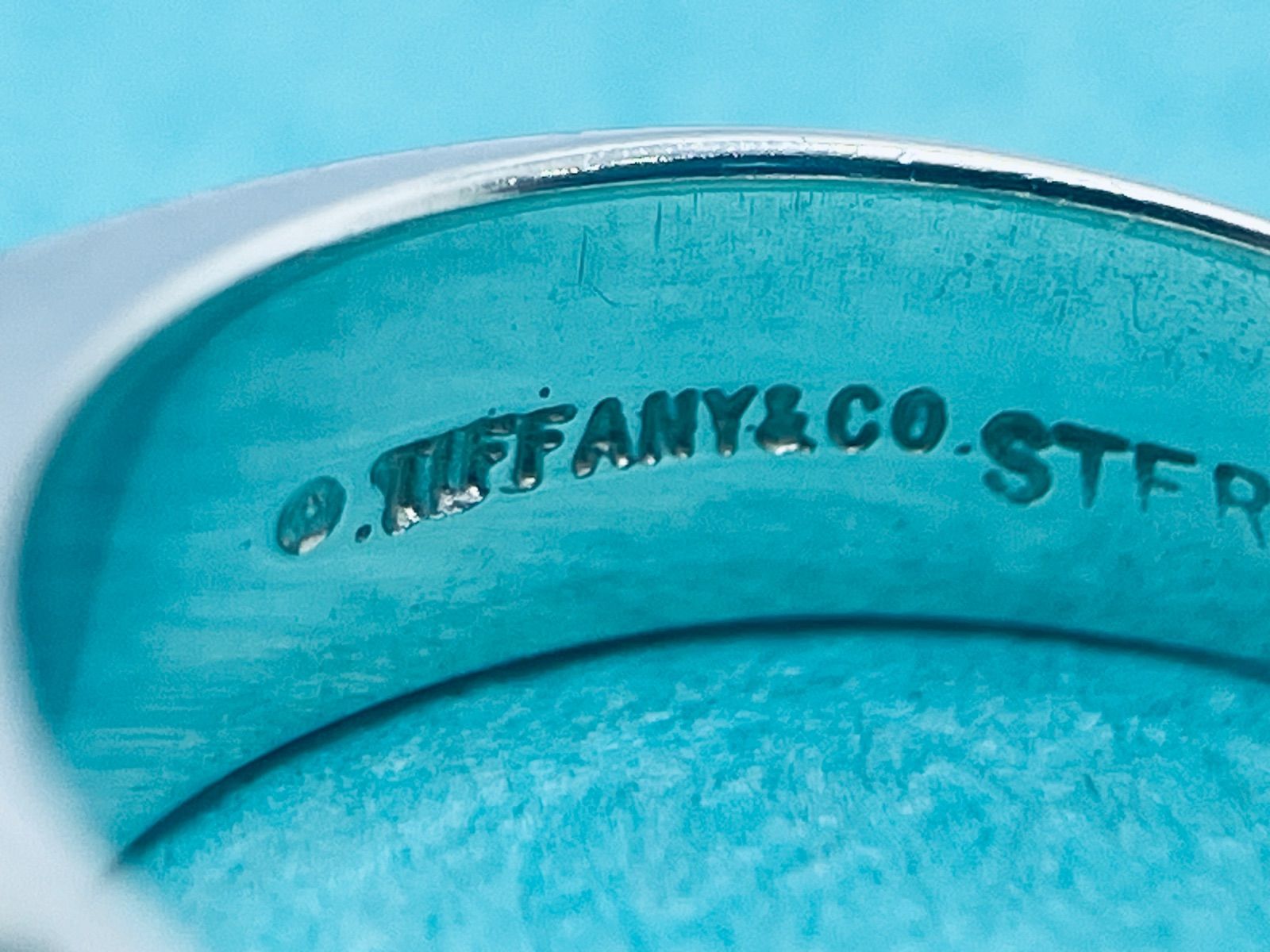a078 Tiffany&Co. ティファニー カーブド ハート シグネット リング