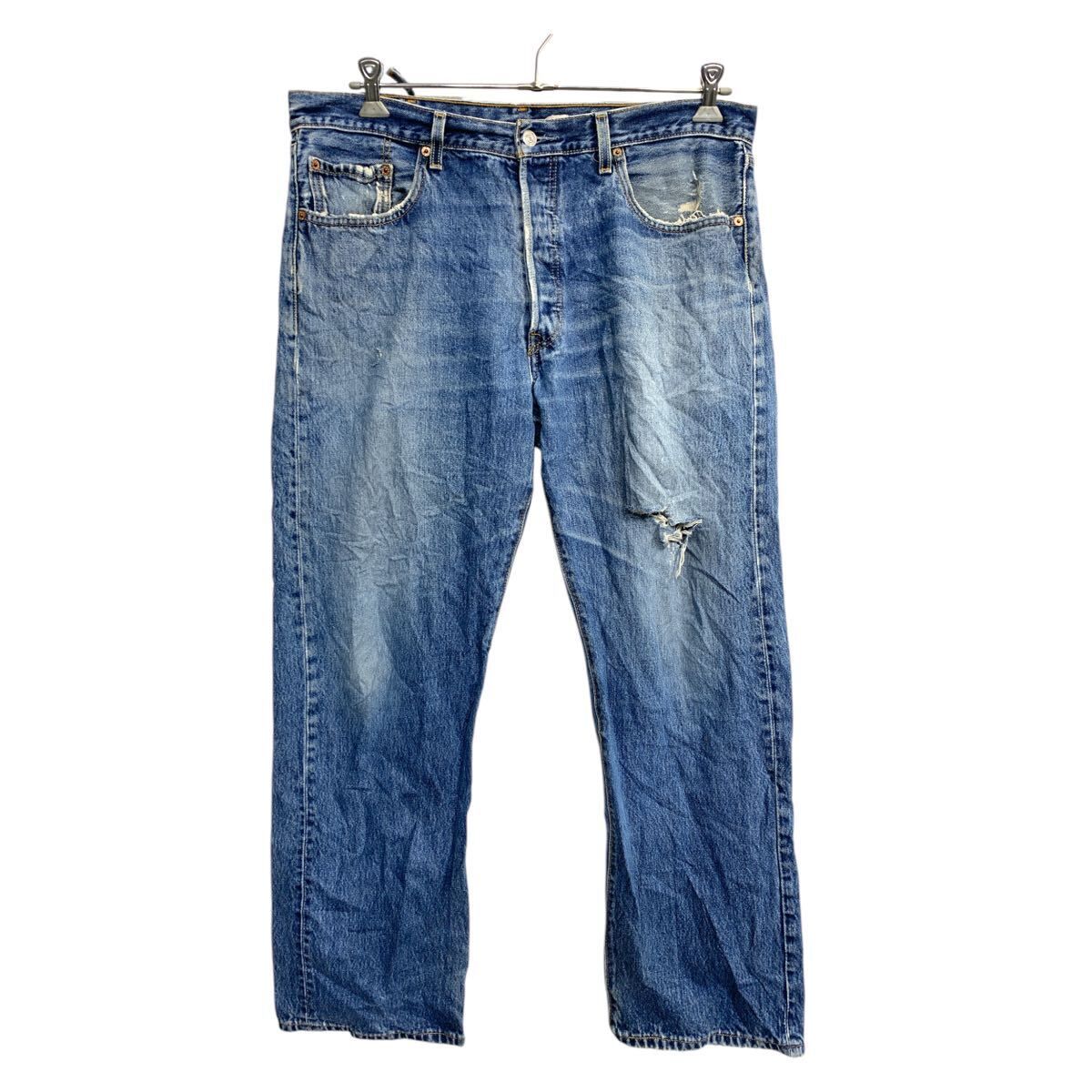 Levi's 501 デニムパンツ W38 リーバイス ボタンフライ ビッグサイズ ブルー コットン 古着卸 アメリカ仕入 2503-194