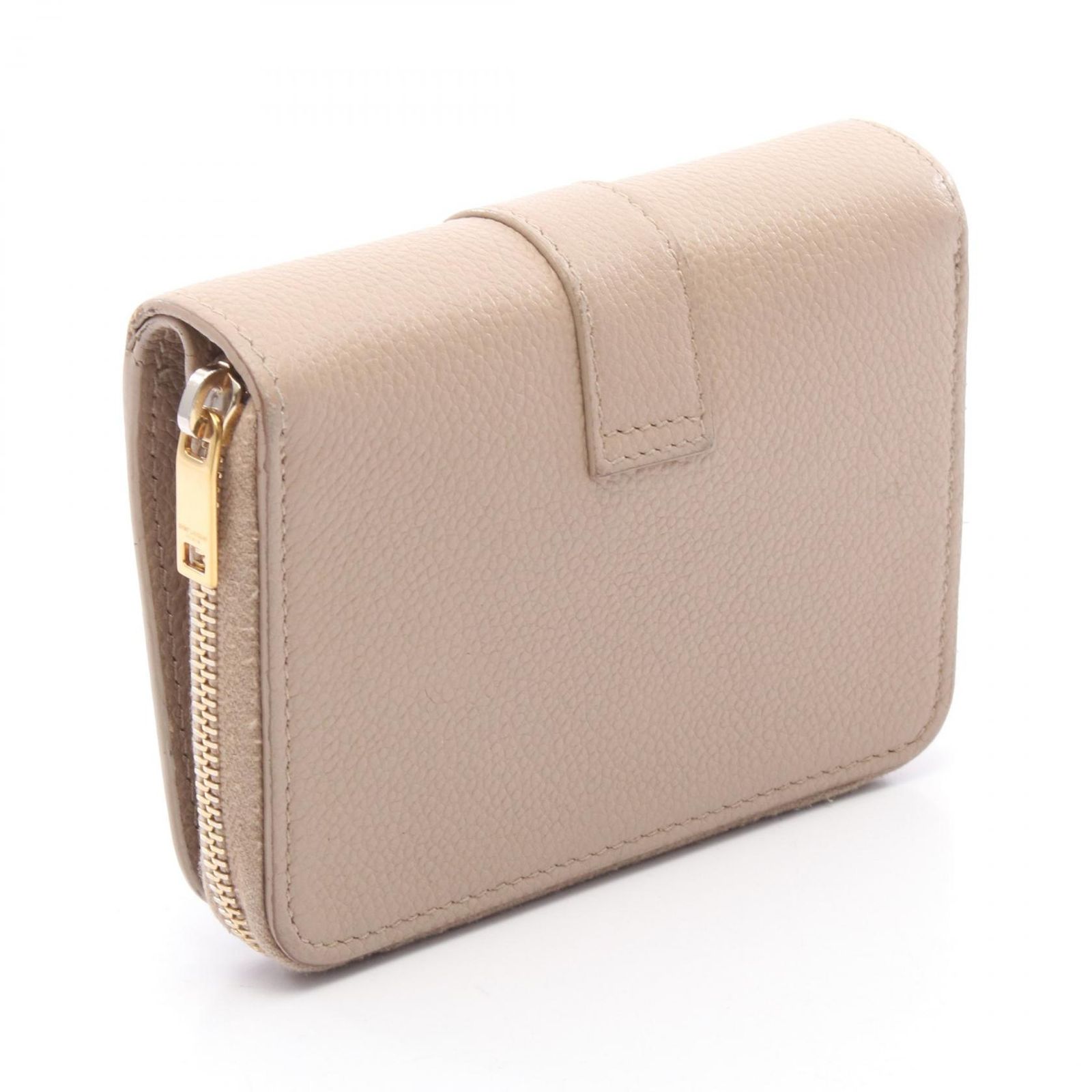 SAINT LAURENT / サンローラン　二つ折り財布　ベージュ SAINT LAURENT ベージュ 二つ折り財布 ベージュ系 Saint Laurent