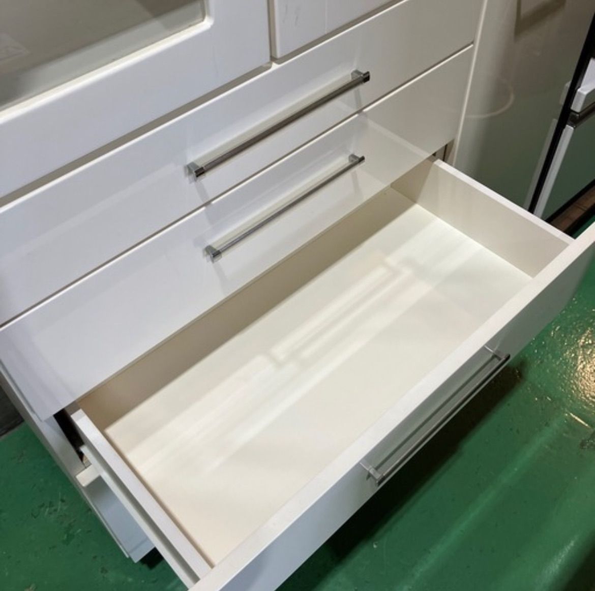 取付無料！ウニコ ワイス 北欧風天然木ナチュラルキッチンボード W120