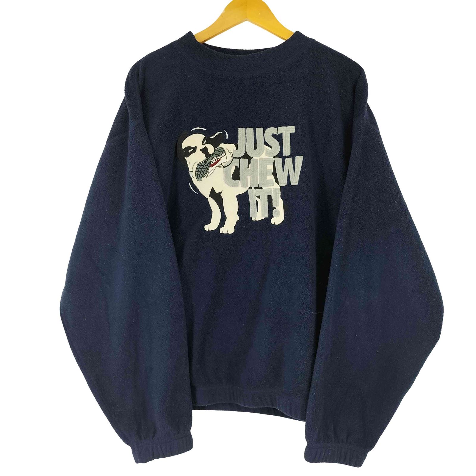 超格安価格 ビッグドックス BIG DOGS 90S ロゴ刺繍 フリースプルオーバー トップス