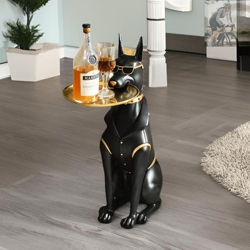 ドーベルマン(犬)置き物 インテリア ドーベルマン 置物 犬 インテリア オブジェ 陶器 doberman-106