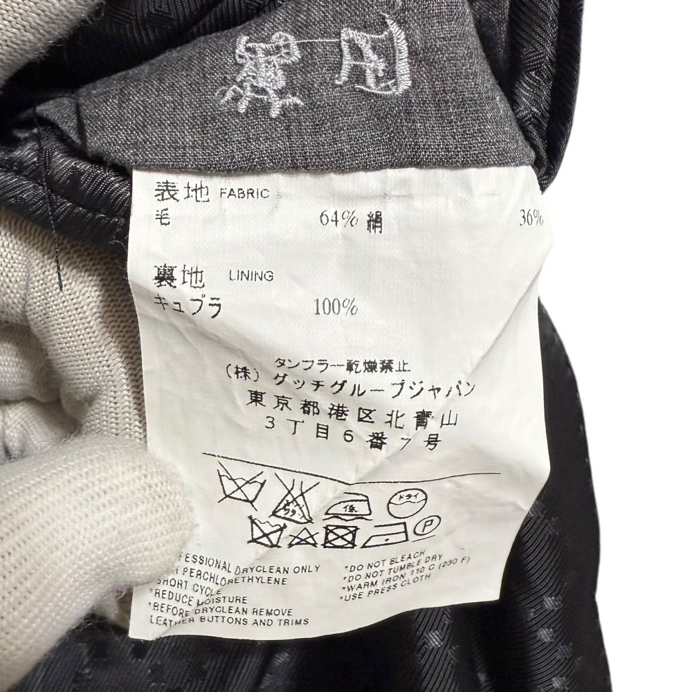 【虎】　　GUCCI テーラードジャケット グレー ピンバッジ 36 楽天市場】グッチ GUCCI ×バレンシアガ BALENCIAGA サイズ:50