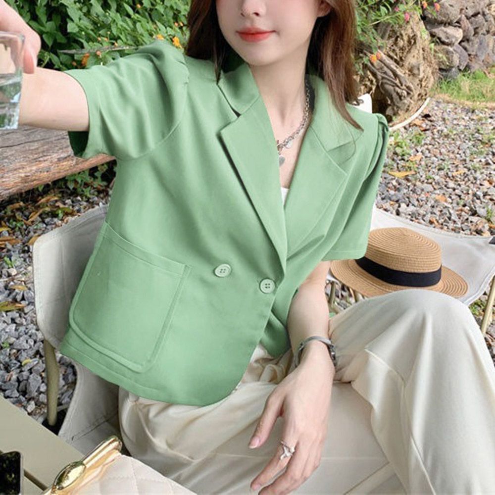 Doux archives 24SS サップ半袖ジャケット　アイボリー Doux archives 24SS サップ半袖ジャケット アイボリー