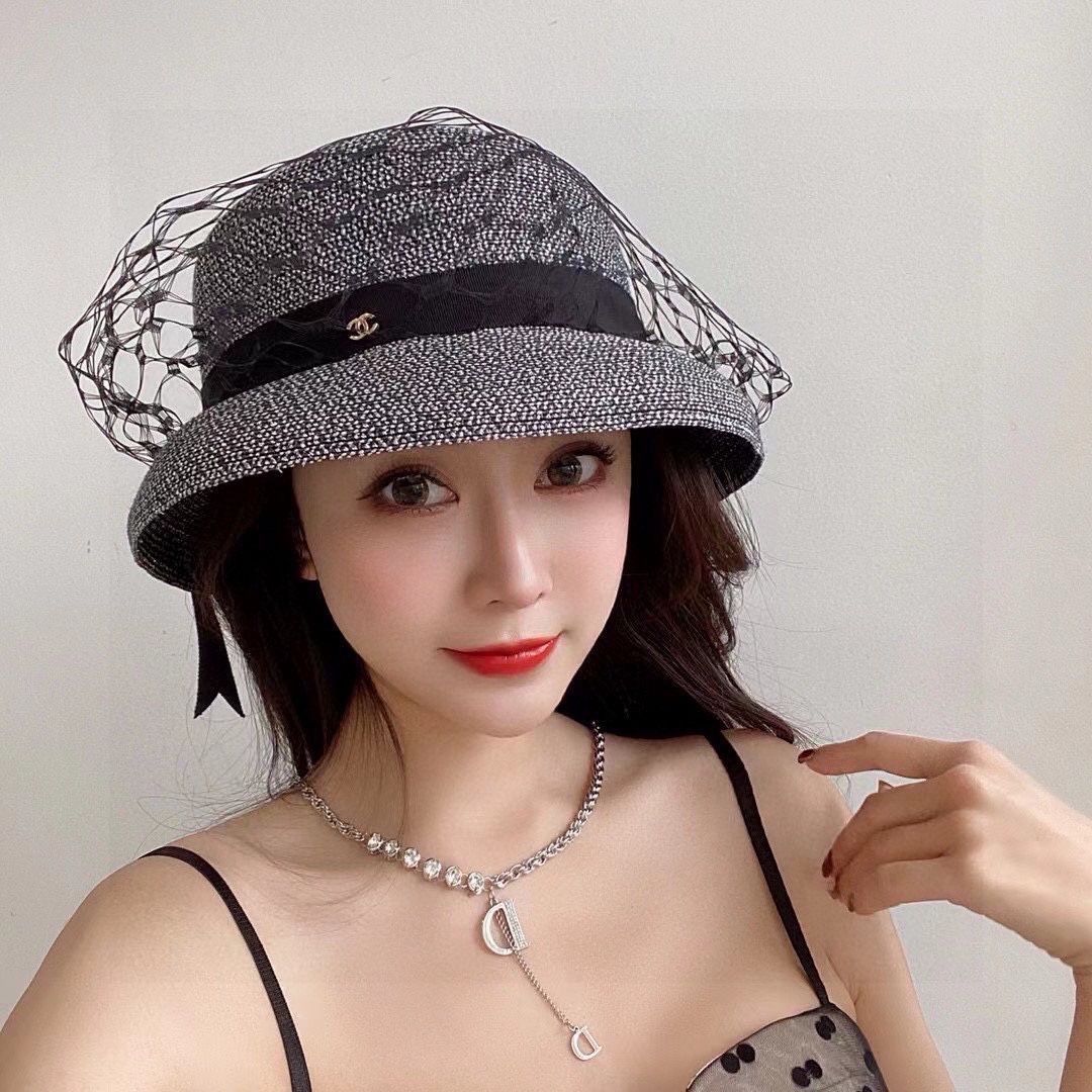 極美品♡ CHANEL シャネル 麦わら帽子 バケットハット 57 ココマーク ♡ 可愛い