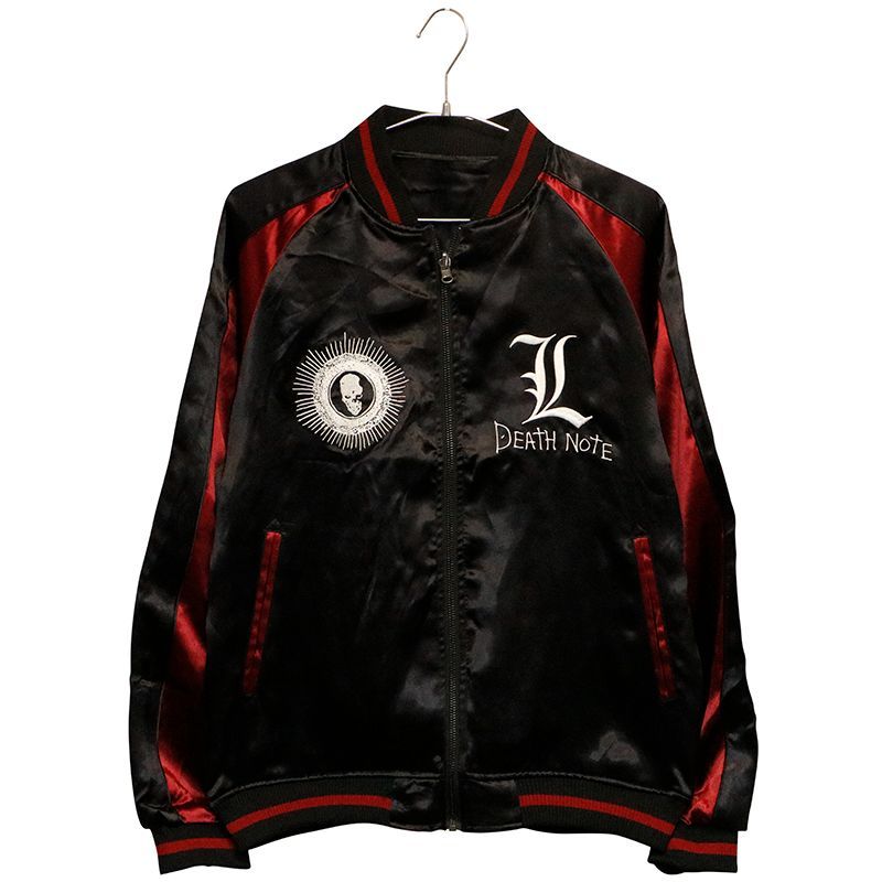 デスノート☆エル☆リバーシブルスカジャン ※公式 P.N.UNDERGROUND × DEATH NOTE エル 刺繍 リバーシブル スカジャン