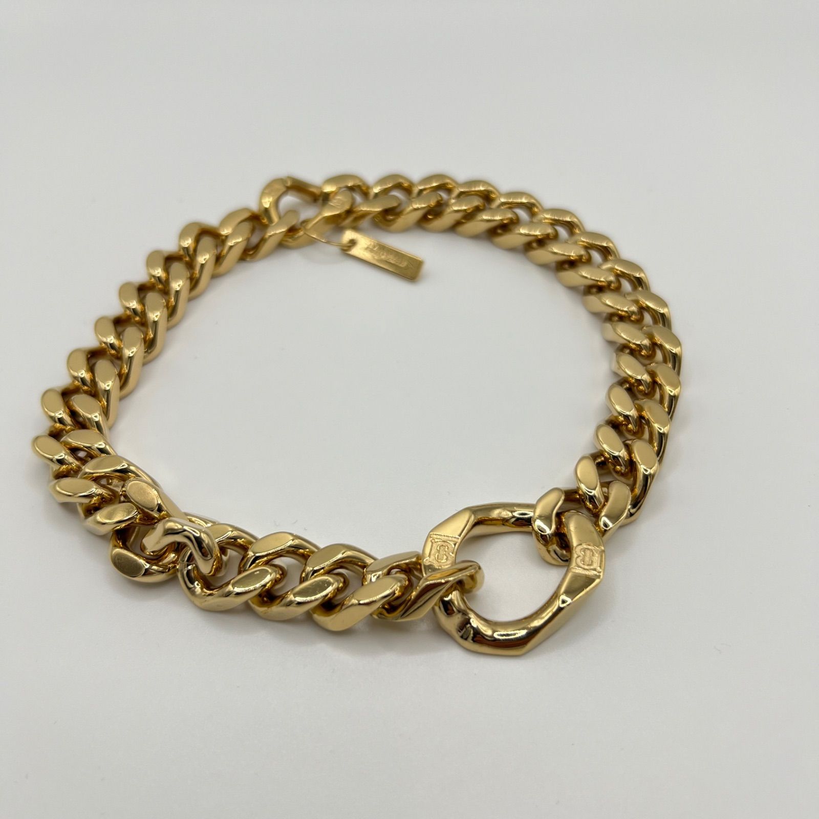 BURBERRY バーバリー ゴールドチェーンチョーカー G Chain Choker イタリア製 Made in ITALY 箱 袋付き