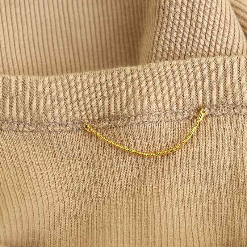 美品 ドゥーズィエムクラス Rib Tシャツ カットソー ベージュ 七分袖 Deuxieme Classe（ドゥーズィエムクラス）の「*rib Tシャツ（T