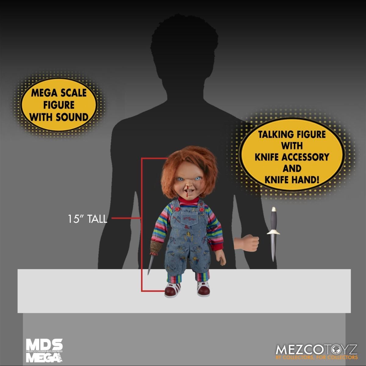 チャッキー15inc フィギュア Menacing Chucky Mega Scale