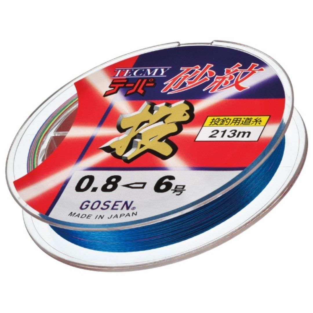 ゴーセン GOSEN テクミーテーパー砂紋 213m 0.6-6号 マルチカラー PE