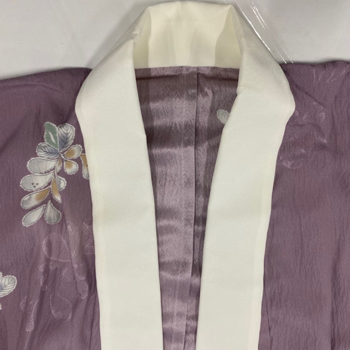 長襦袢　正絹　紫　美品　身丈134ｃｍ　裄70ｃｍ　ロング　未使用 長襦袢 正絹 紫 美品 身丈134cm 裄70cm ロング 未使用 楽天