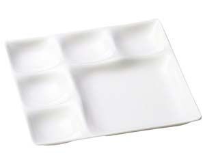 エ716-038 TA ベガスプレート 陶磁器調白 S H塗 洗