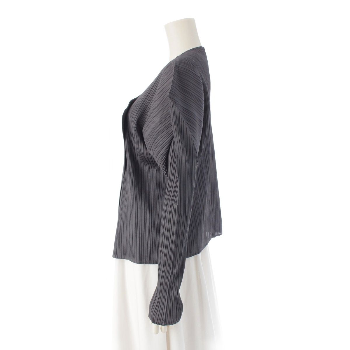 YOIHI フリルギャザージャケット ブラック YOIHI フリルギャザー