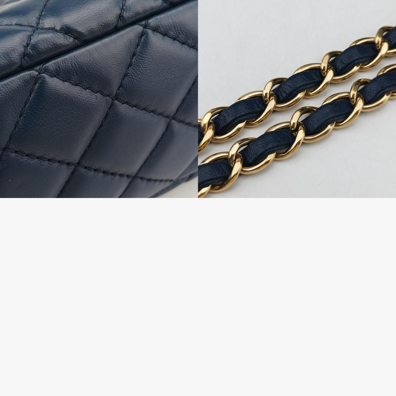 シャネルChanel2.55 マトラッセブルーラムスキンA4665812893457