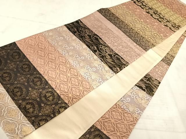 両面使用できる全通柄袋帯✨更紗花文　正絹☆ 両面使用できる全通柄袋帯✨更紗花文 正絹☆