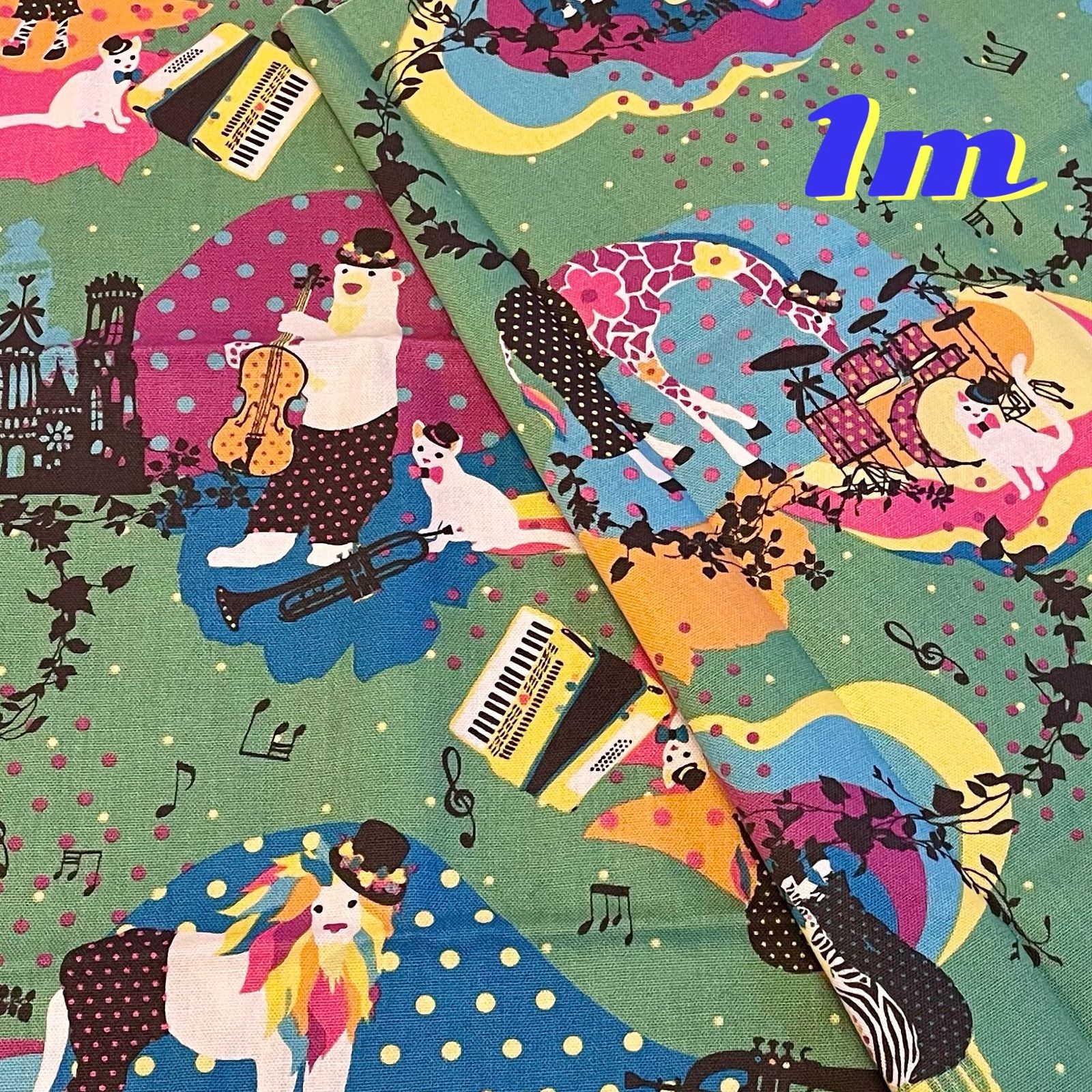 メルカリShops - ⭐️生地幅×1m⭐️Kayo Horaguchi／ホラグチカヨ⭐️グリーン⭐️