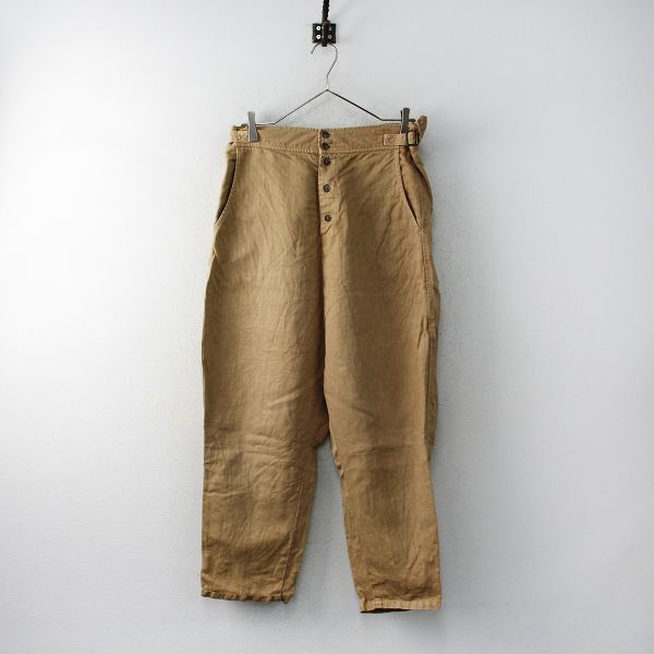 ネストローブ サルエルパンツ(ベージュ) nest Robe ネストローブ リネンサルエルパンツ /ベージュ ボトムス