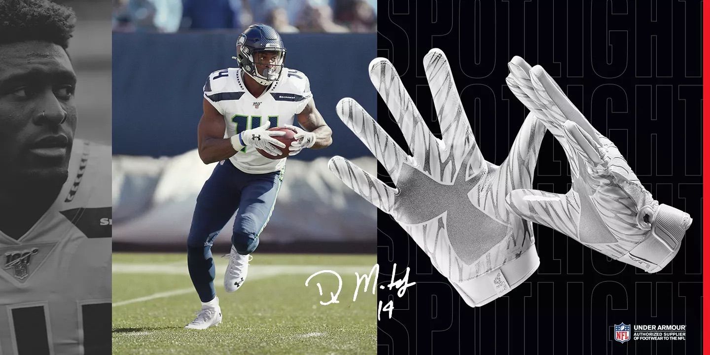 アメフト アンダーアーマー グローブ SPOTLIGHT ミッドナイト【新品