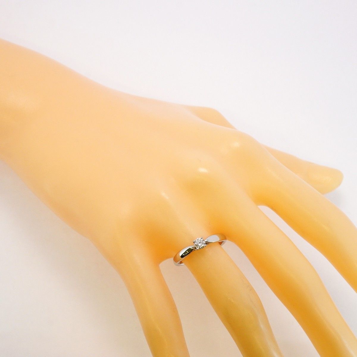 5jeb0297】ティファニー リング ハーモニー 1PD Pt950 プラチナ  