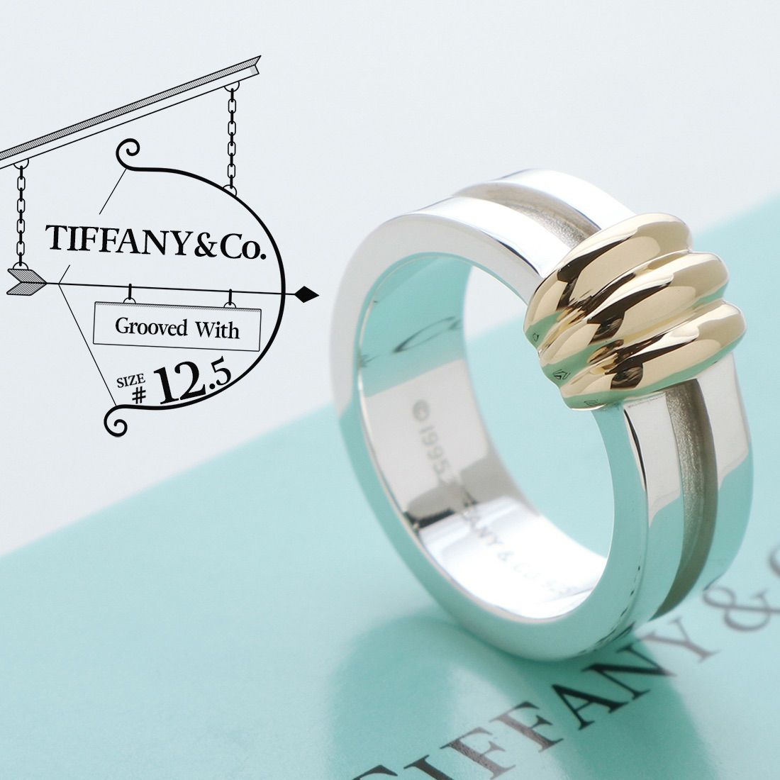 美品　Tiffany＆Co ティファニー　750 （K18）リング
