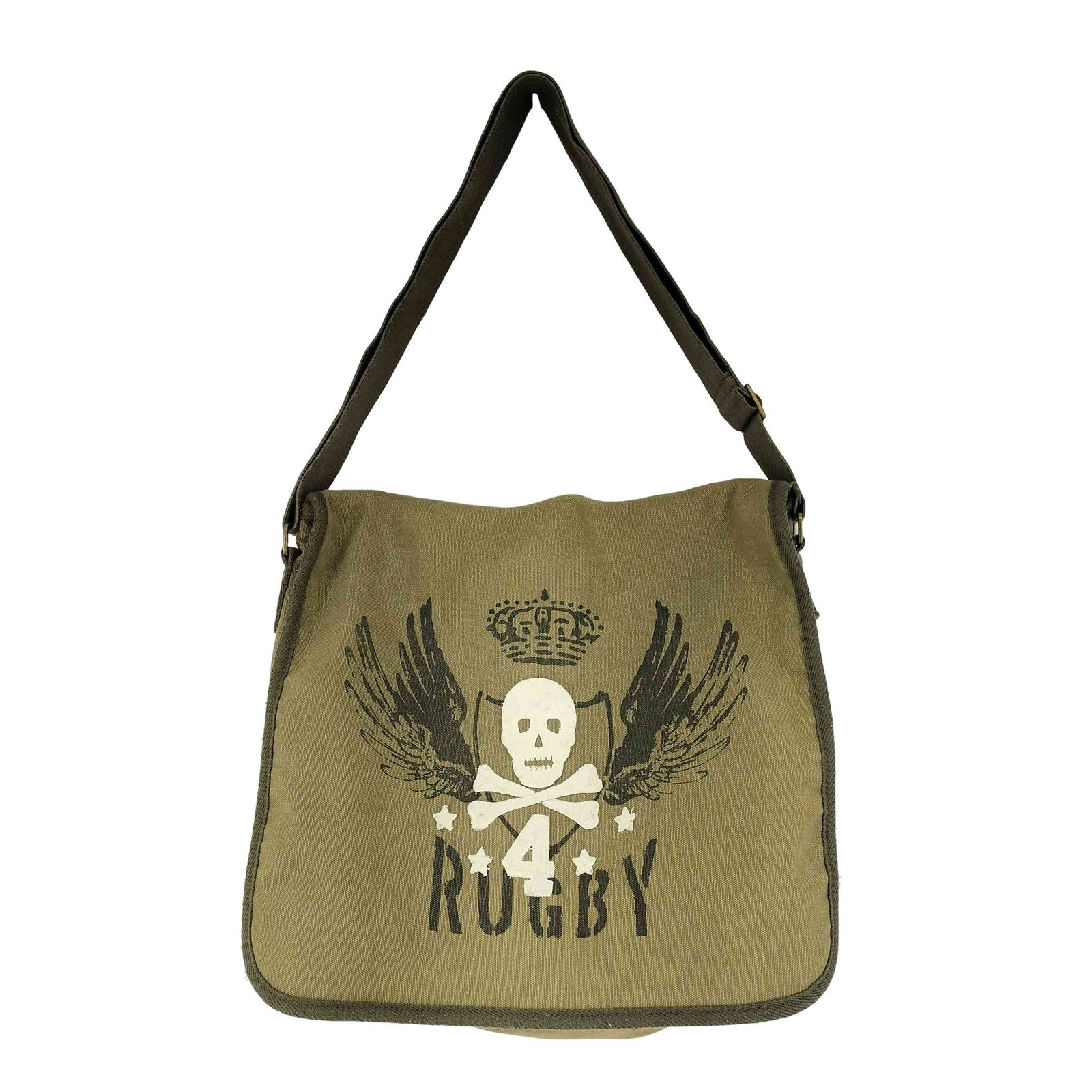 00s RUGBY ラルフローレン キャンバスショルダー ニュースペーパーバッグ