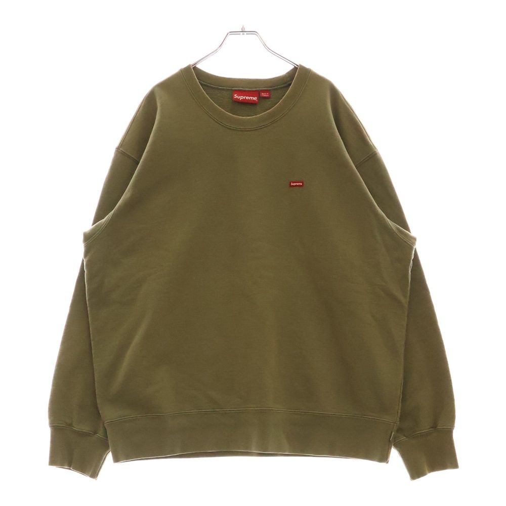 SUPREME シュプリーム 22AW Small Box Crewneck スモールボックスロゴ クルーネックスウェットトレーナー カーキ