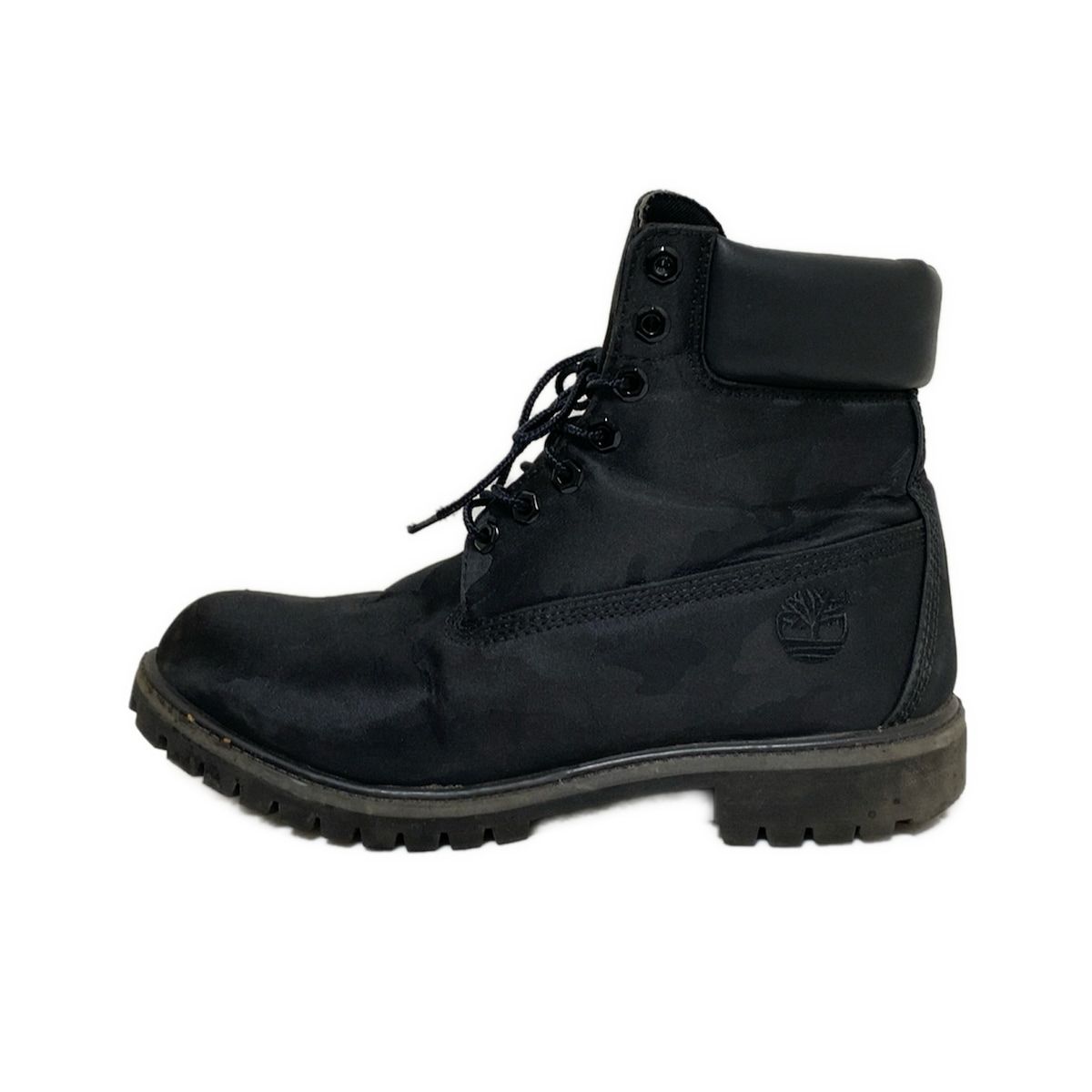 Timberland ティンバーランド ショートブーツ 27.5 メンズ - 黒 迷彩柄|レースアップ レザー
