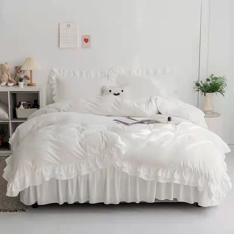 日本製 布団カバー セット クイーン 4点セット 防ダニ 綿100% サテン