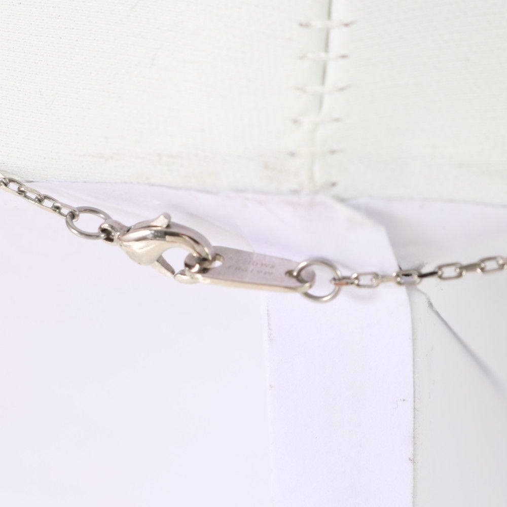 極美品 ルイヴィトン コリエ チャームズ Vスクエア M61983 シルバー