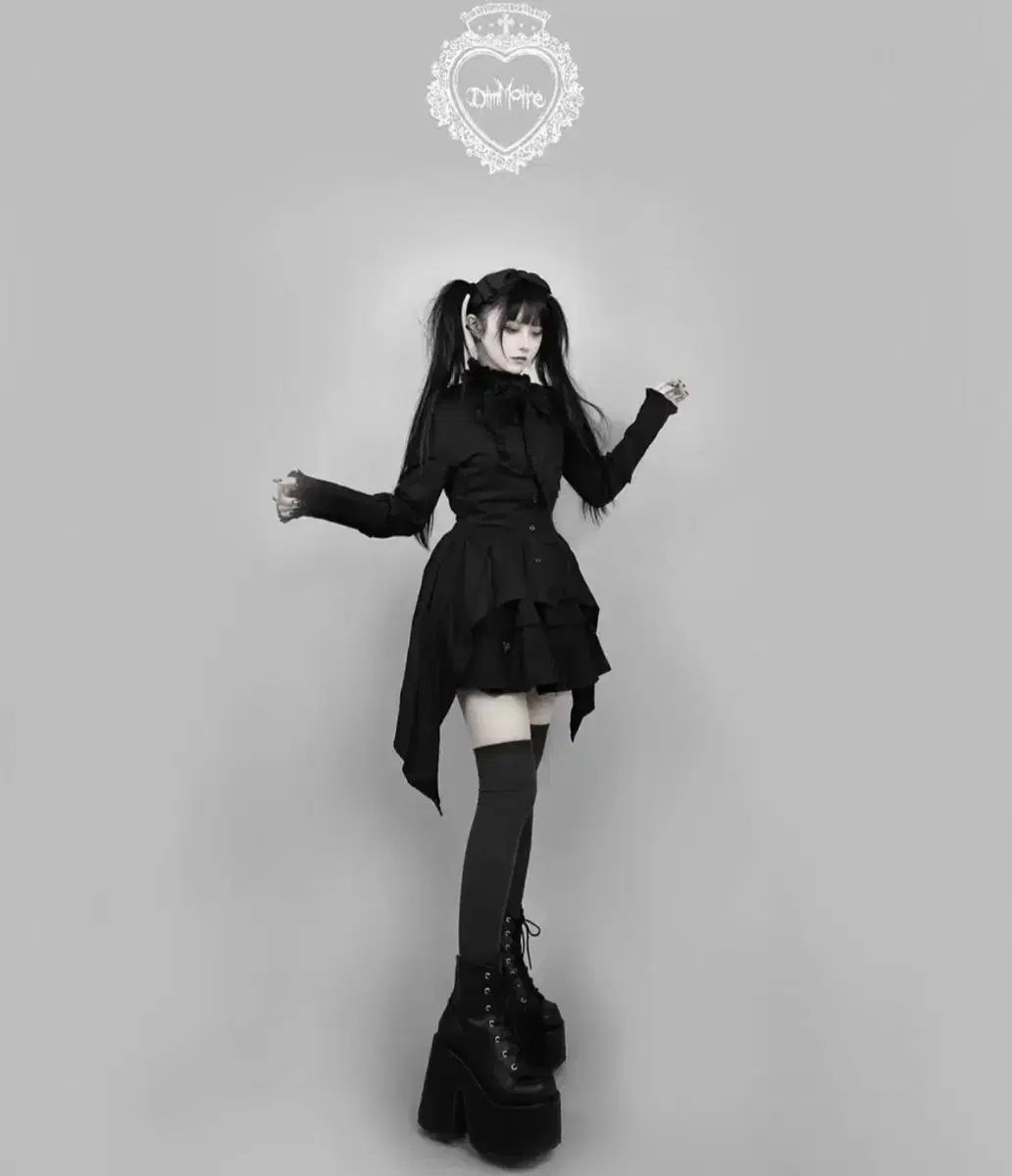 ディムモアール dimmoire リボン イレヘム セットアップ 地雷系 量産型 サブカルチャー