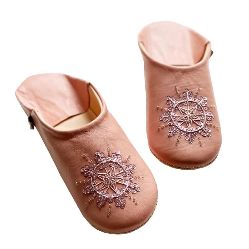 dear Morocco ディアモロッコ バブーシュ ステラ||ブライダルローズ||L 24.5 cm