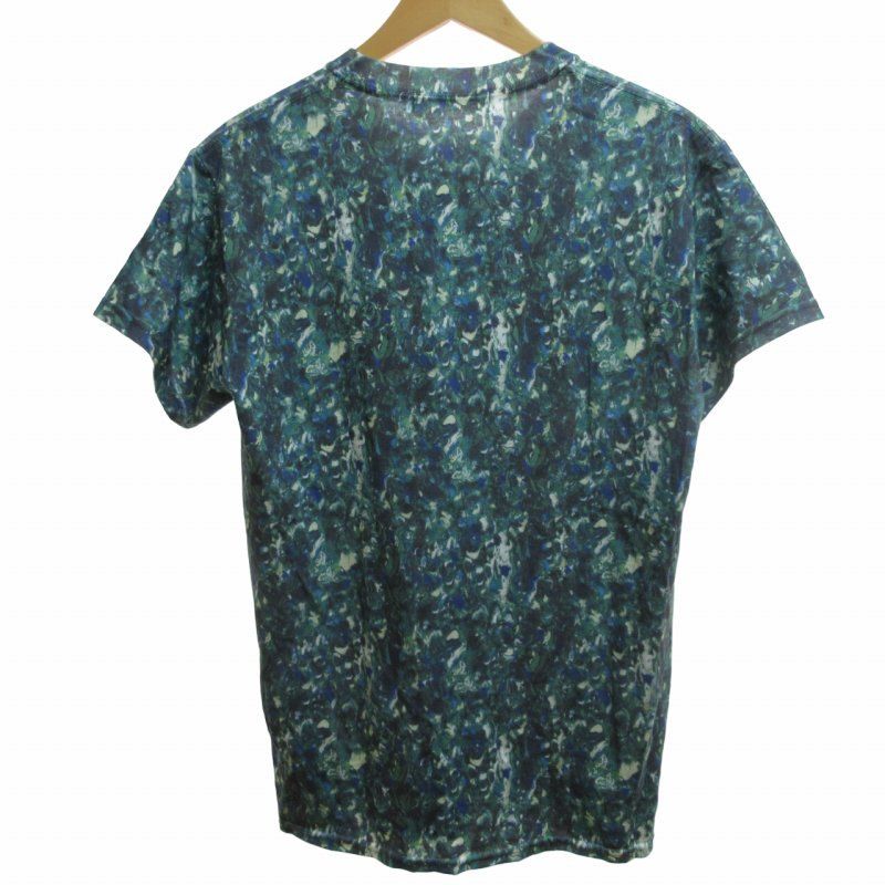 トーガ TOGA VIRILIS ビリリース タグ付 19SS Marble print T-shirt カットソー 半袖 マーブルプリント 総柄 緑  グリーン 44 約Sサイズ TV91-JK332 0622 - メルカリ