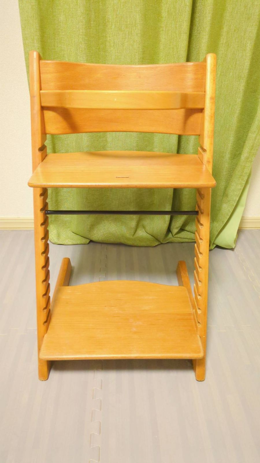 ストッケ トリップトラップ 旧型 木製ベビーガード付き ハイチェア