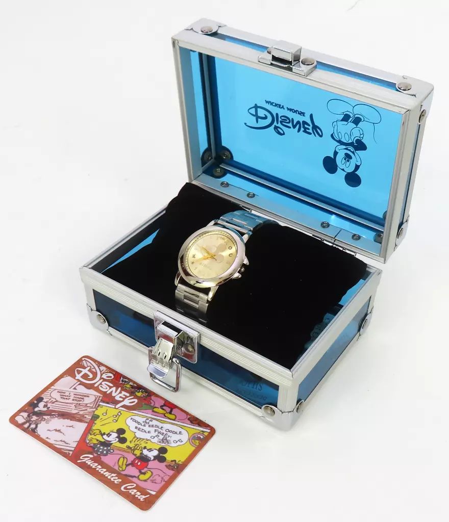 【中古】懐中時計･腕時計 ミッキー生誕誕生日記念腕時計(ゴールド) 「ディズニー」