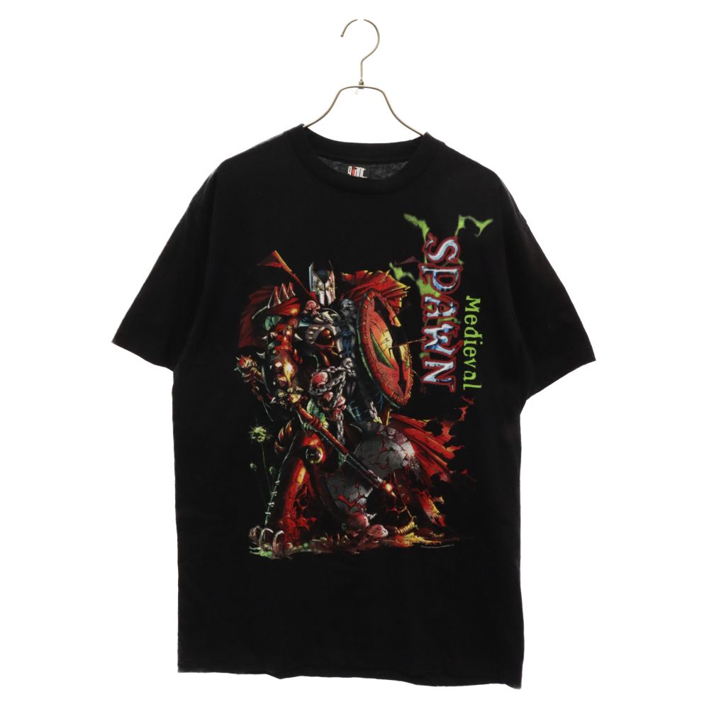 VINTAGE (ヴィンテージ) 90S Medieval Spawn Todd Mcfarlane Darkhorse Comics T-shirt メディバル スポーン プリント 半袖アメコミTシャツ ブラック