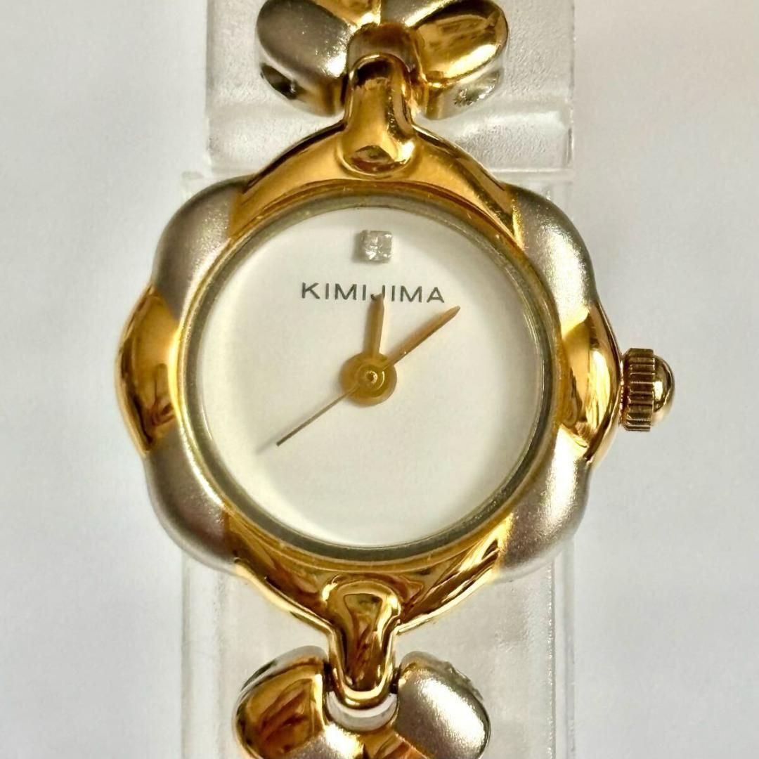 【箱付/展示品/新品電池】KIMIJIMA レディース 腕時計 ダイヤ ドレス 箱付/展示品/新品電池】KIMIJIMA レディース 腕時計 ダイヤ