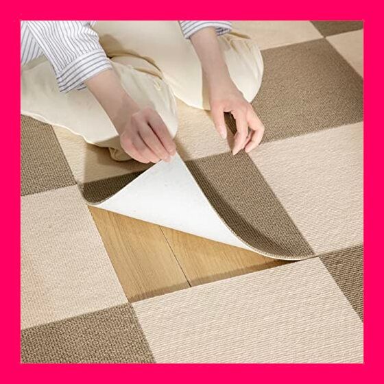 【スタッフおすすめ！】SHIEN ジョイントマット 吸着マット タイルマット【30*30*0.4cm 20枚セット】 ズレない めくれない カーペット 防音マット フローリングカーペット 滑りとめ 防臭防菌 防音保温 洗濯機洗える ペット用