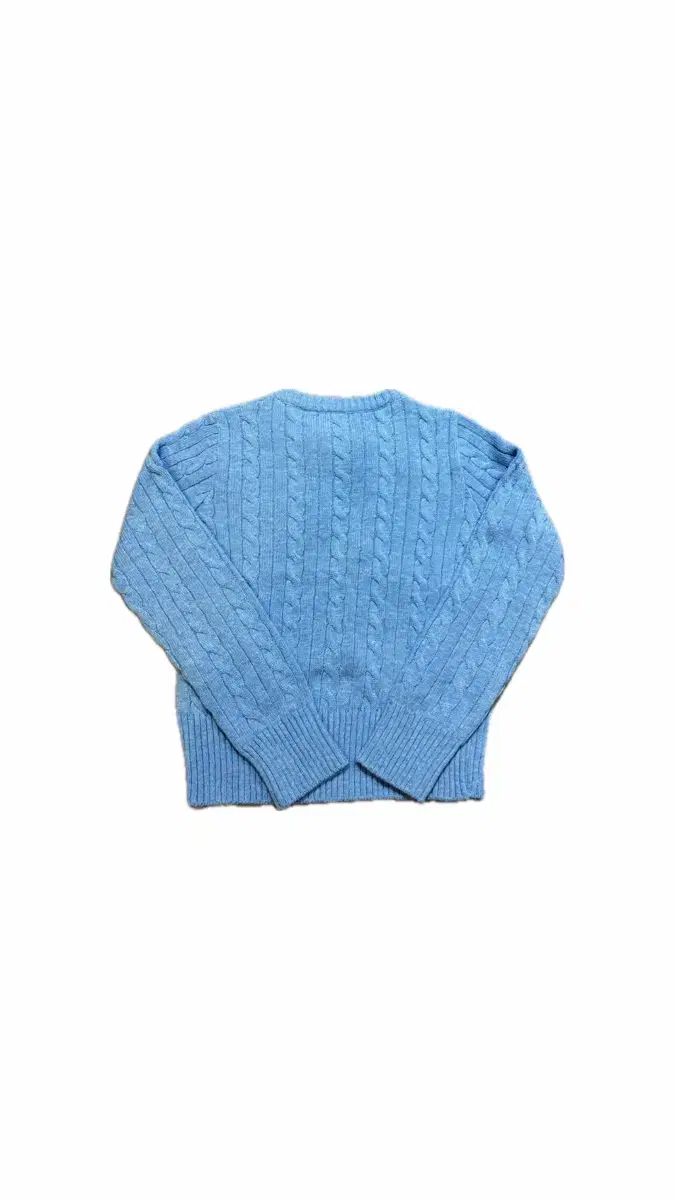 ポロ Ralph Lauren ラルフローレン ケーブルニット 青 S