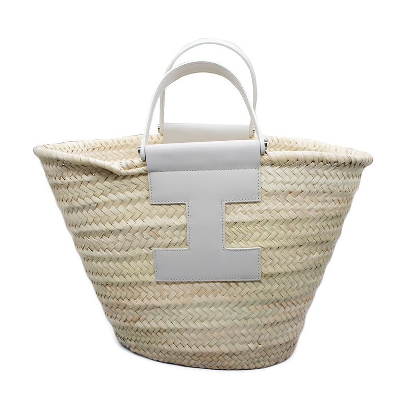 IACUCCI イアクッチ RIVIERA リビエラ 4410 AVORIO アイボリー かごバッグ ・ハンドバッグ