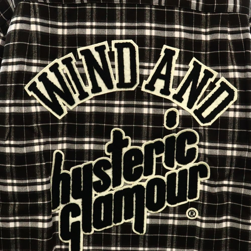 wind and sea HYSTERIC GLAMOUR L チェックシャツ ネルシャツ