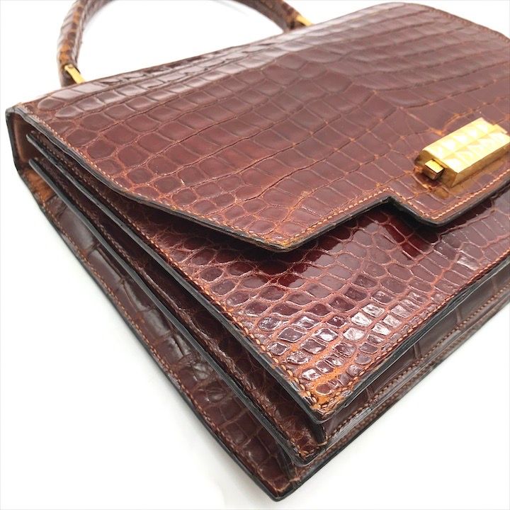 エルメス　　ポロサス　多少使用感あり　付属完備　状態良好 HERMES エルメス 未使用品 超豪華 最上級 クロコダイル ポロサス