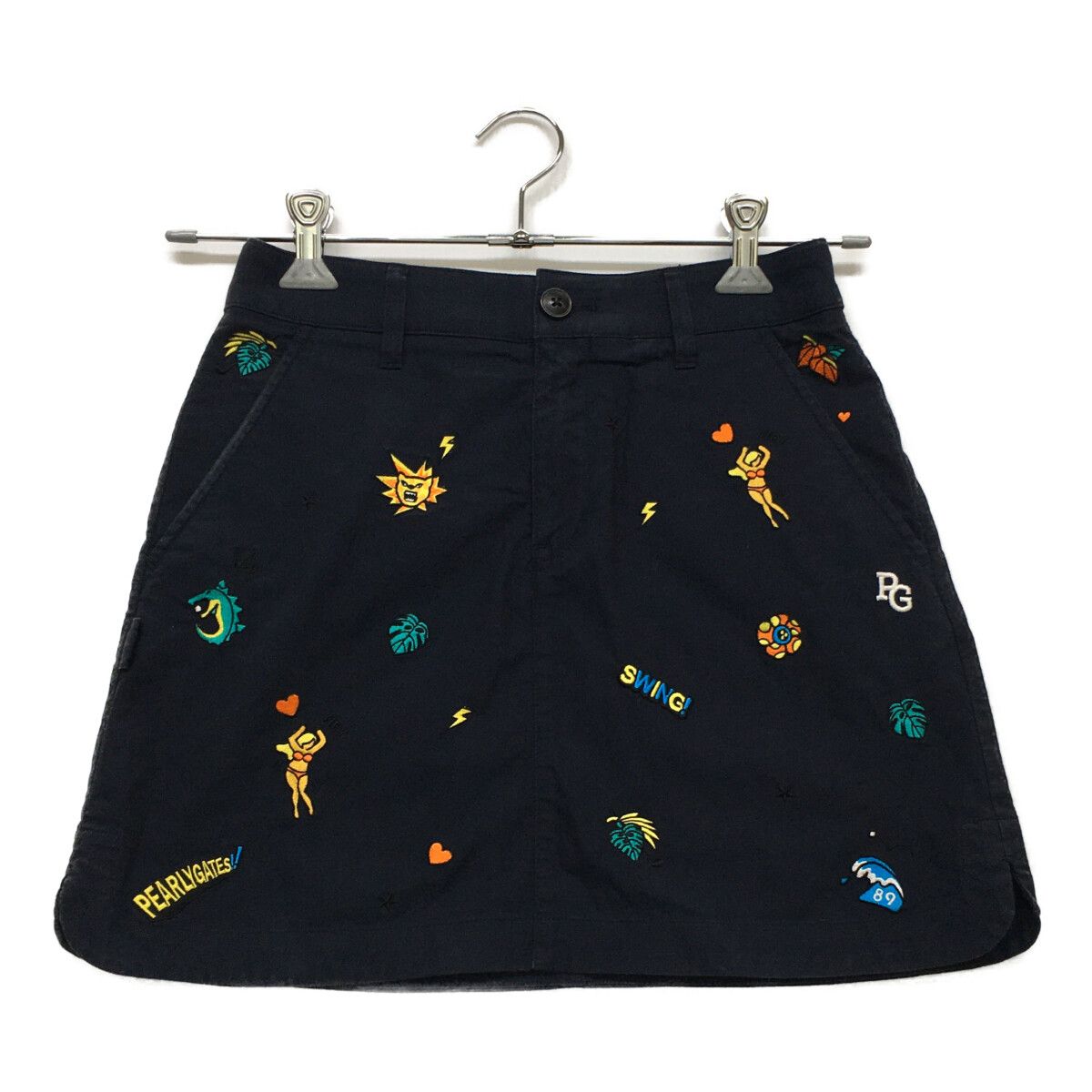 中古 レディース パーリーゲイツ PEARLY GATES スカート 00(XS) 紺