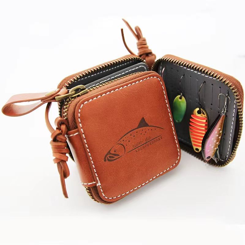 §§ ルアーウォレット　レザーケース　フィッシング　釣り用品 釣り小物 傷や汚れあり |  日本製・本革・職人製作 オイルヌメレザー製