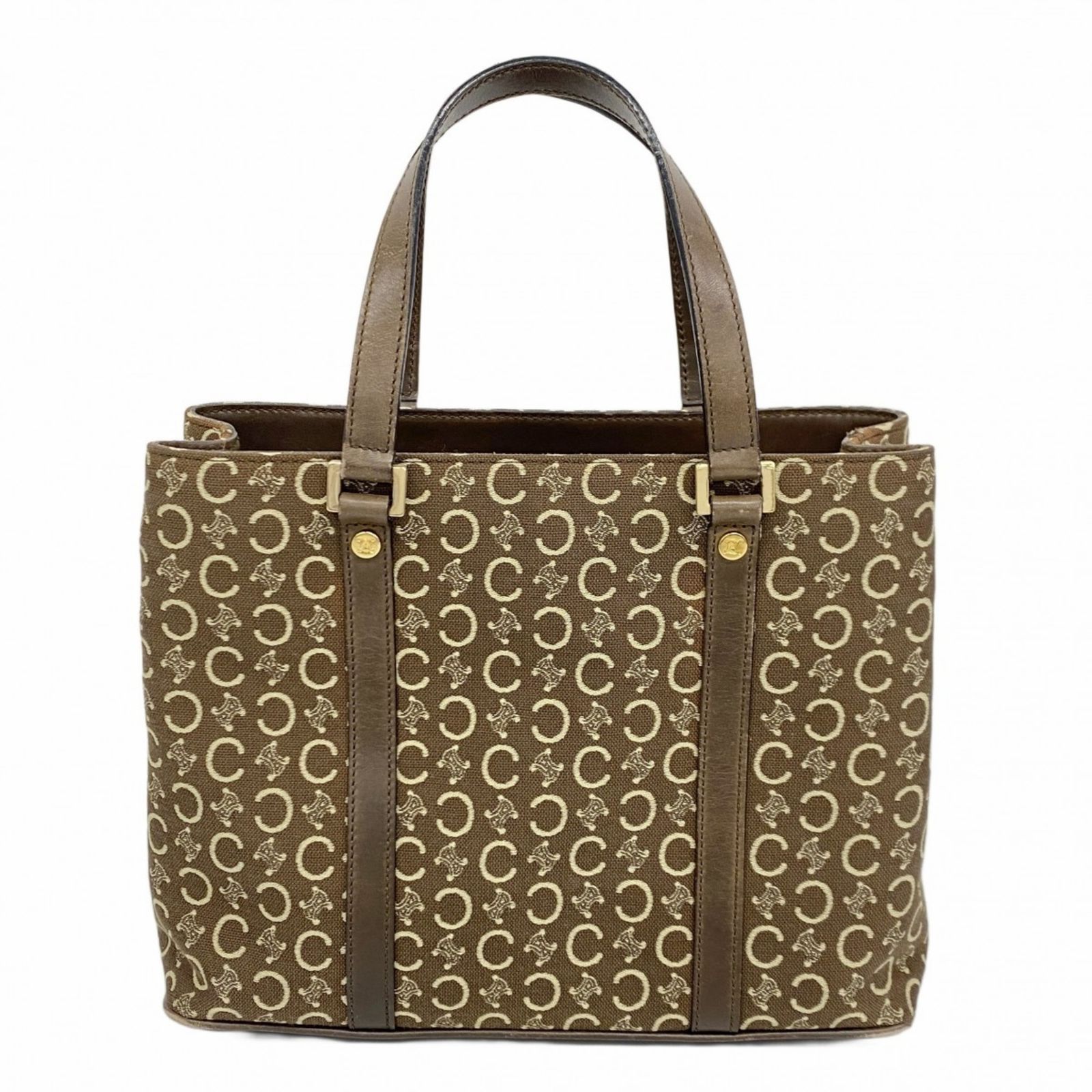 セリーヌ Celine セリーヌ トートバッグ Cマカダム キャンバス ブラウン レディース