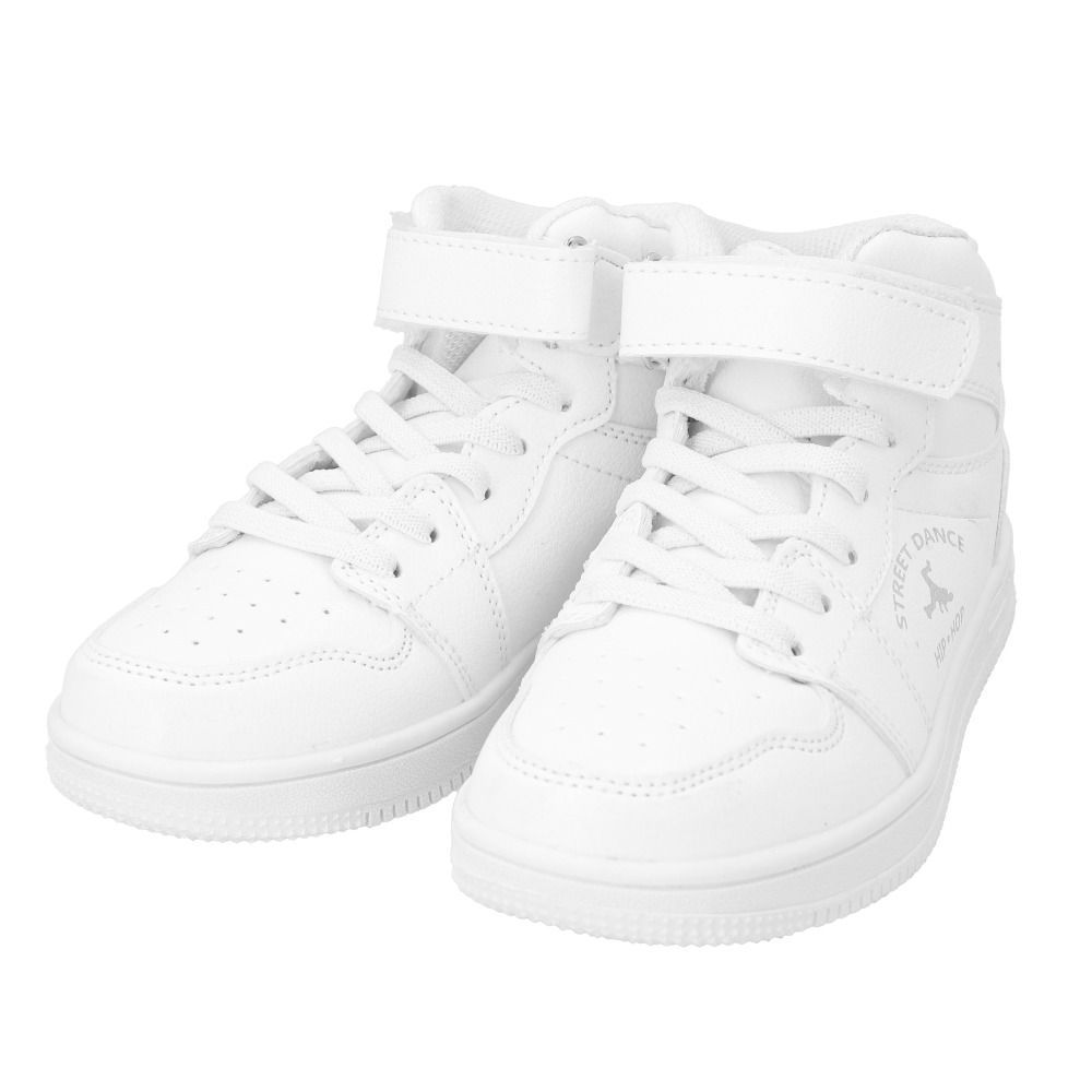 ☆ ホワイト ☆ 34 ☆ ダンスシューズ キッズ スニーカーpk8766 ダンスシューズ キッズ ブーツ ダンス シューズ ハイカット  ショートブーツ ダンス靴 練習靴 軽量 スニーカー ダンスブーツ 子供 こども 子ども ダンサー レッスン キッズダンス BACKYARD  FAMILY雑貨 ...