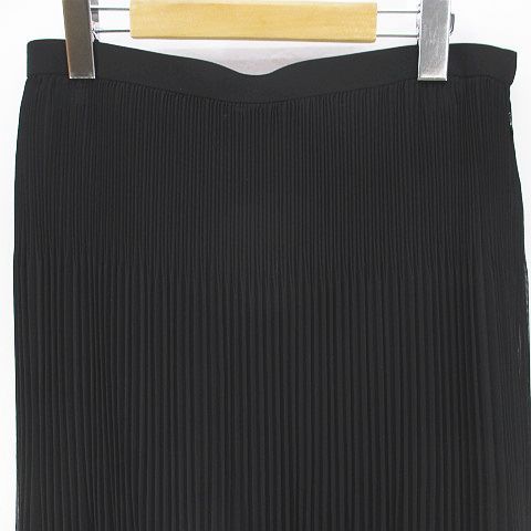 NONA ミモレ丈 プリーツスカート スカート 13 黒系 ブラック 日本製  