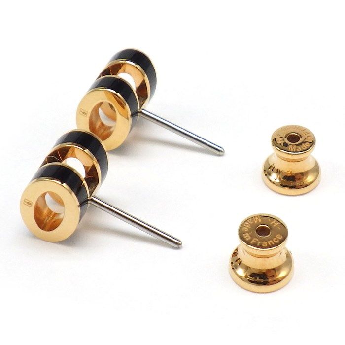 エルメス ポップアッシュ ミニ ポップ H ピアス ノワール ブラック 黒