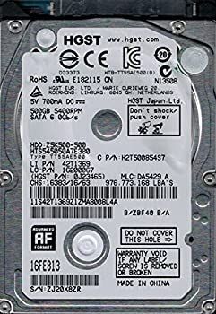 【中古】「非常に良い」HGST hts545050?a7e380?MLC : da5429?P/N : 0j23465?500?GB 中古】HGST hts545050?a7e380?MLC : da5429?P/N : 0j23465?500?GB