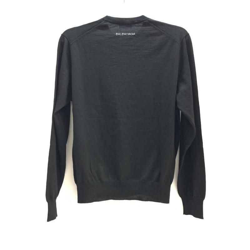 BALENCIAGA クルーネックロゴセーター F36 ブラック 92