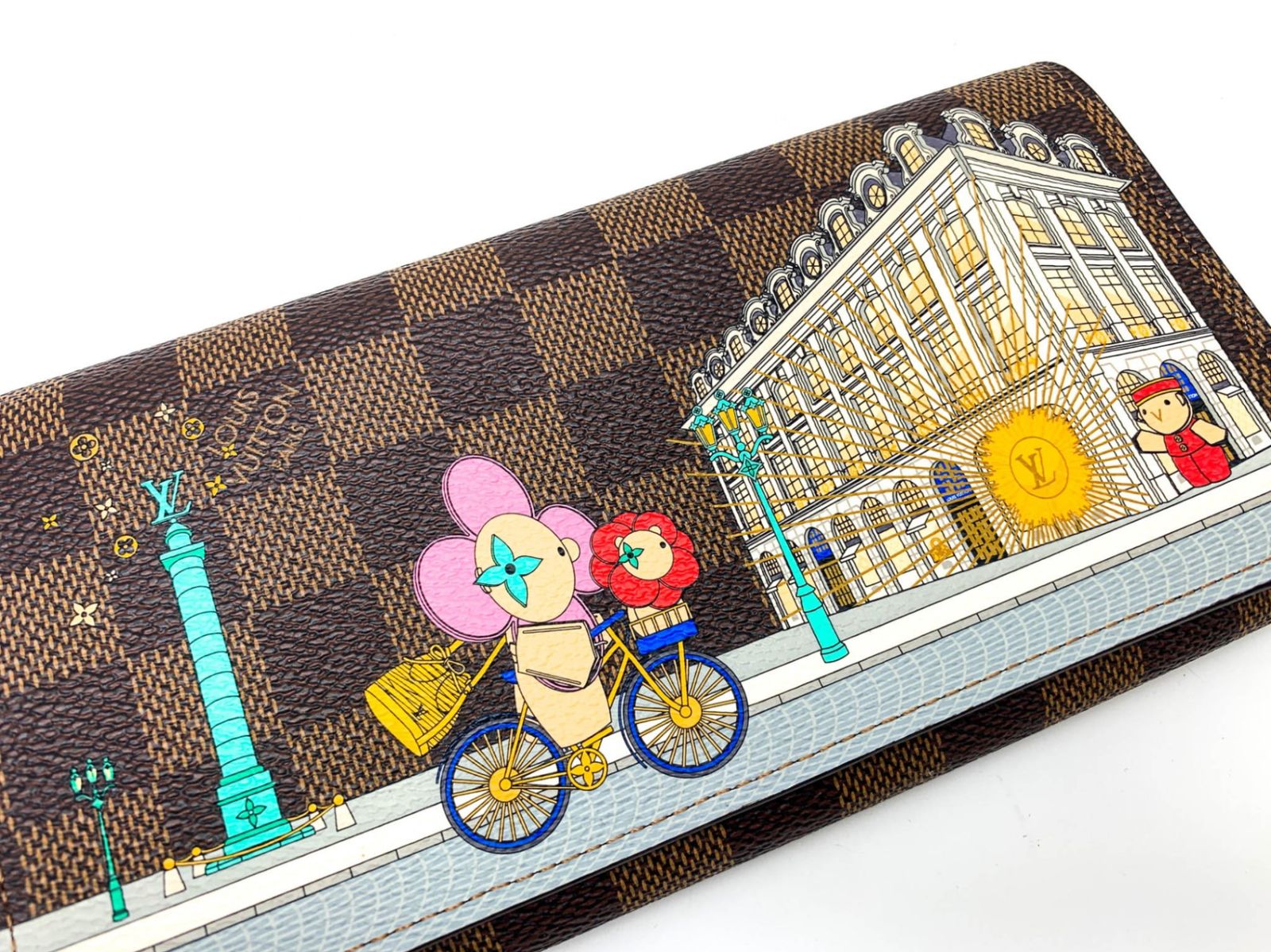 LOUIS VUITTON ルイヴィトン ダミエ ヴィヴィエンヌ 2022年 ホリディコレクション ポルトフォイユサラ NM N63551 長財布 サイフ ブランド LOUIS VUITTON ルイヴィトン ダミエ ヴィヴィエンヌ 2022年 ホリディ